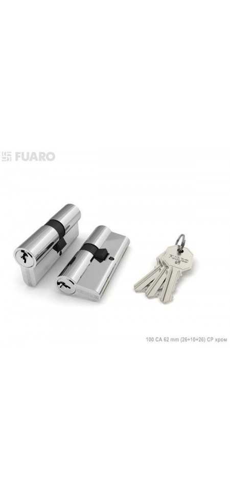 Цилиндровый механизм Fuaro 100 CA 62 mm (26+10+26)
